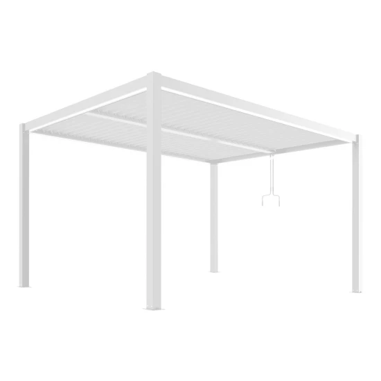 Biała pergola ogrodowa 3m x 4m Velaro