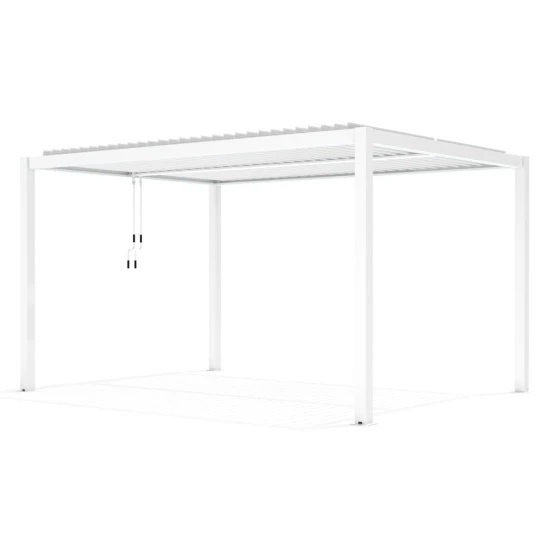 Biała pergola ogrodowa 3m x 4m Velaro