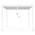 Biała pergola ogrodowa 3m x 4m Velaro