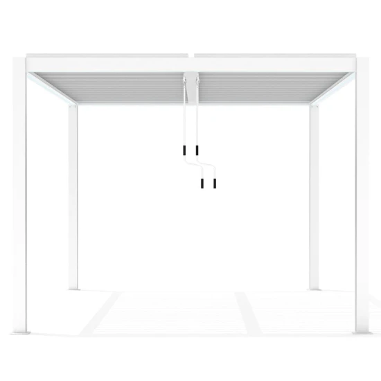Biała pergola ogrodowa 3m x 4m Velaro