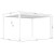 Biała pergola ogrodowa 3m x 4m Velaro