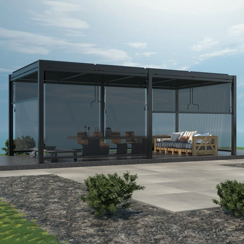 Pergola ogrodowa z regulacją dachu