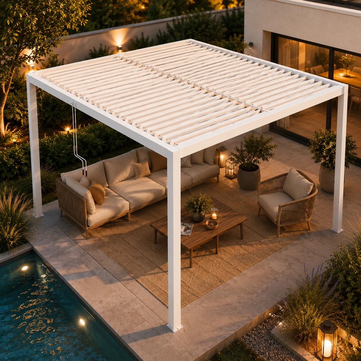 Pergola ogrodowa z aluminium