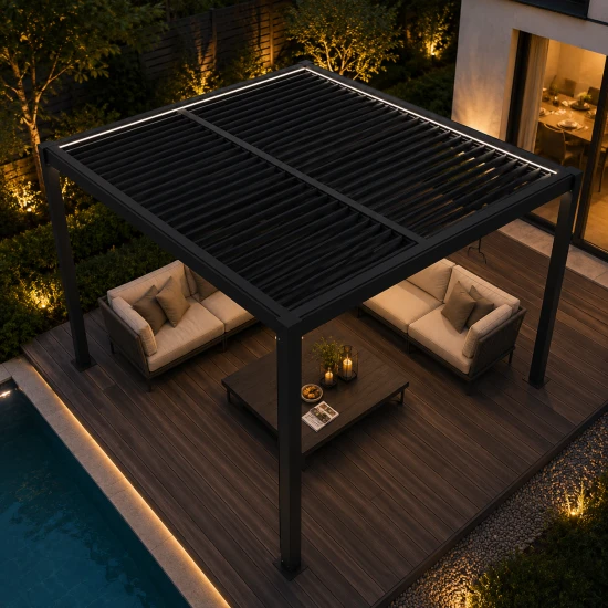 Ogrodowa pergola 3m x 4m aluminiowa VELARO