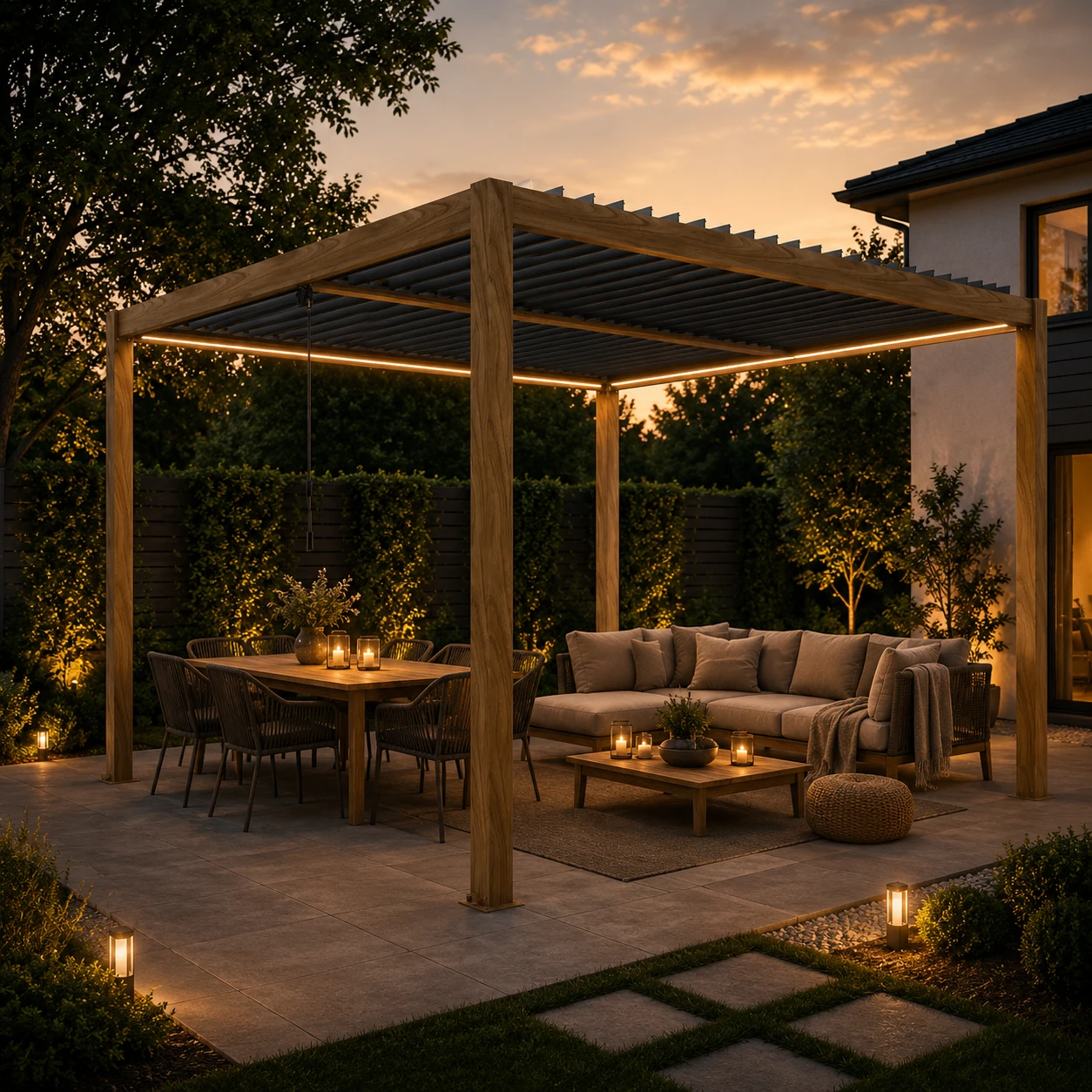 Pergola ogrodowa z aluminium