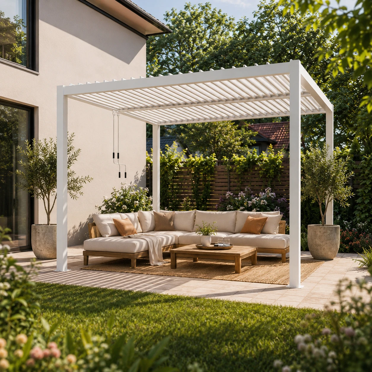Pergola ogrodowa z aluminium