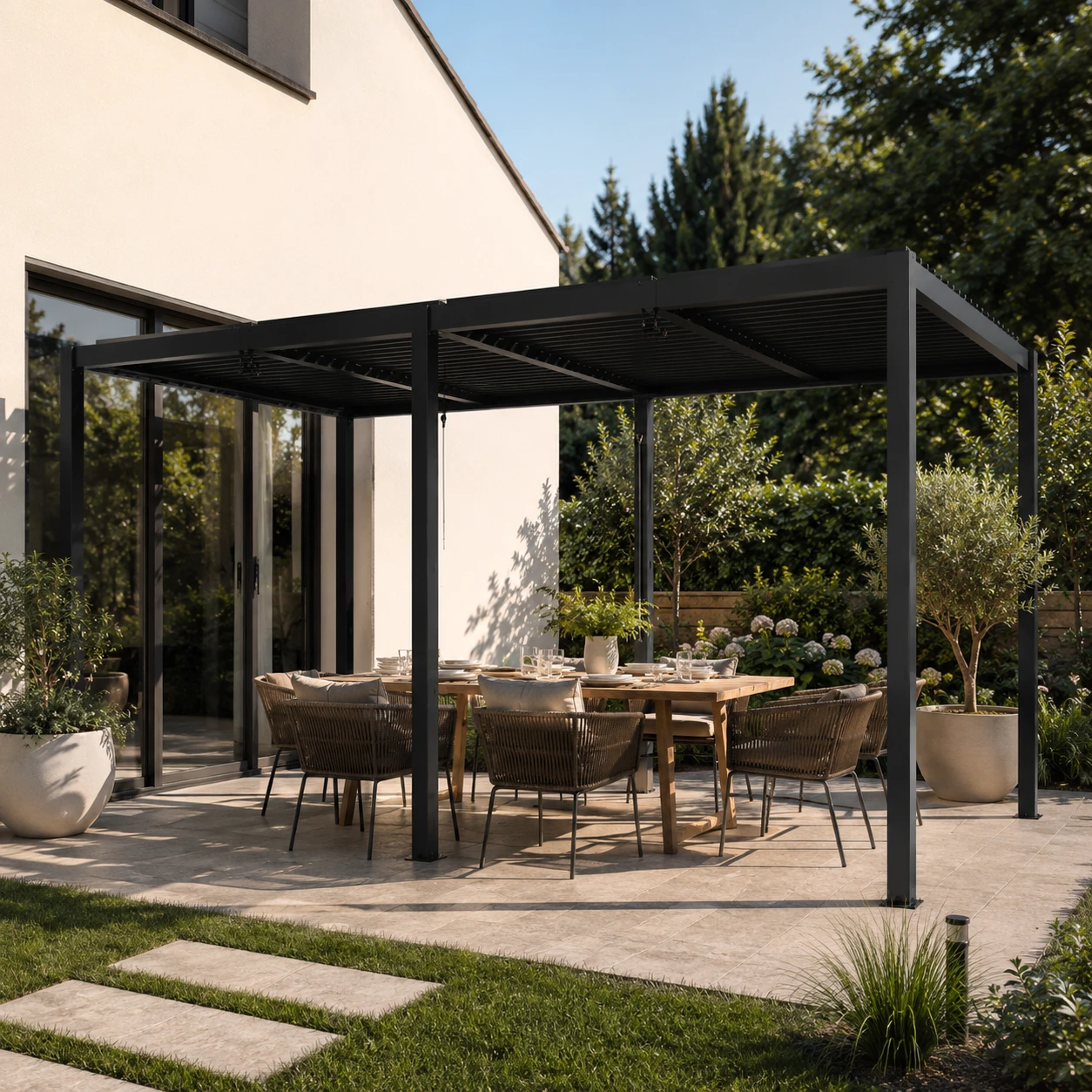 Pergola ogrodowa z aluminium