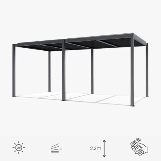 Ogrodowa pergola 7,8 x 4 x 2,3 m aluminiowa VELARO czarna, elektryczny dach, oświetlenie LED.png