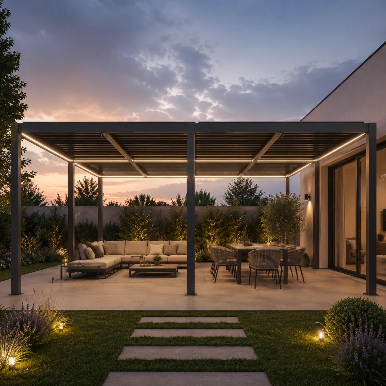 Pergola ogrodowa z aluminium