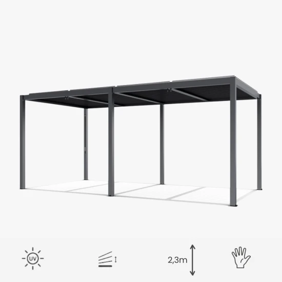 Ogrodowa pergola 7,8 x 3 x 2,3 m aluminiowa VELARO czarna, manualny dach, oświetlenie LED.png
