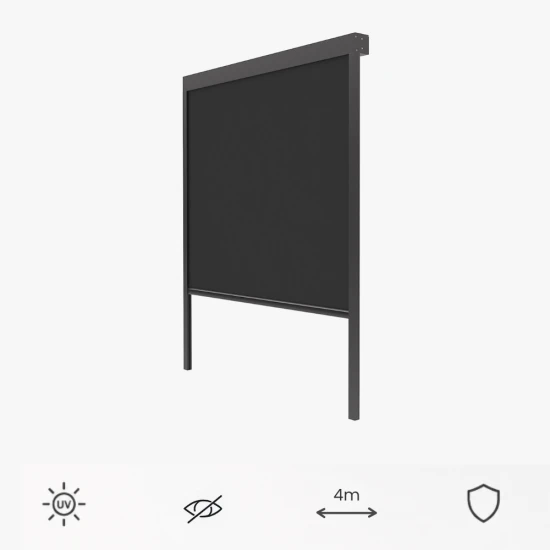 Markiza do pergoli  VELARO, elektryczna, czarna 370x218cm.png