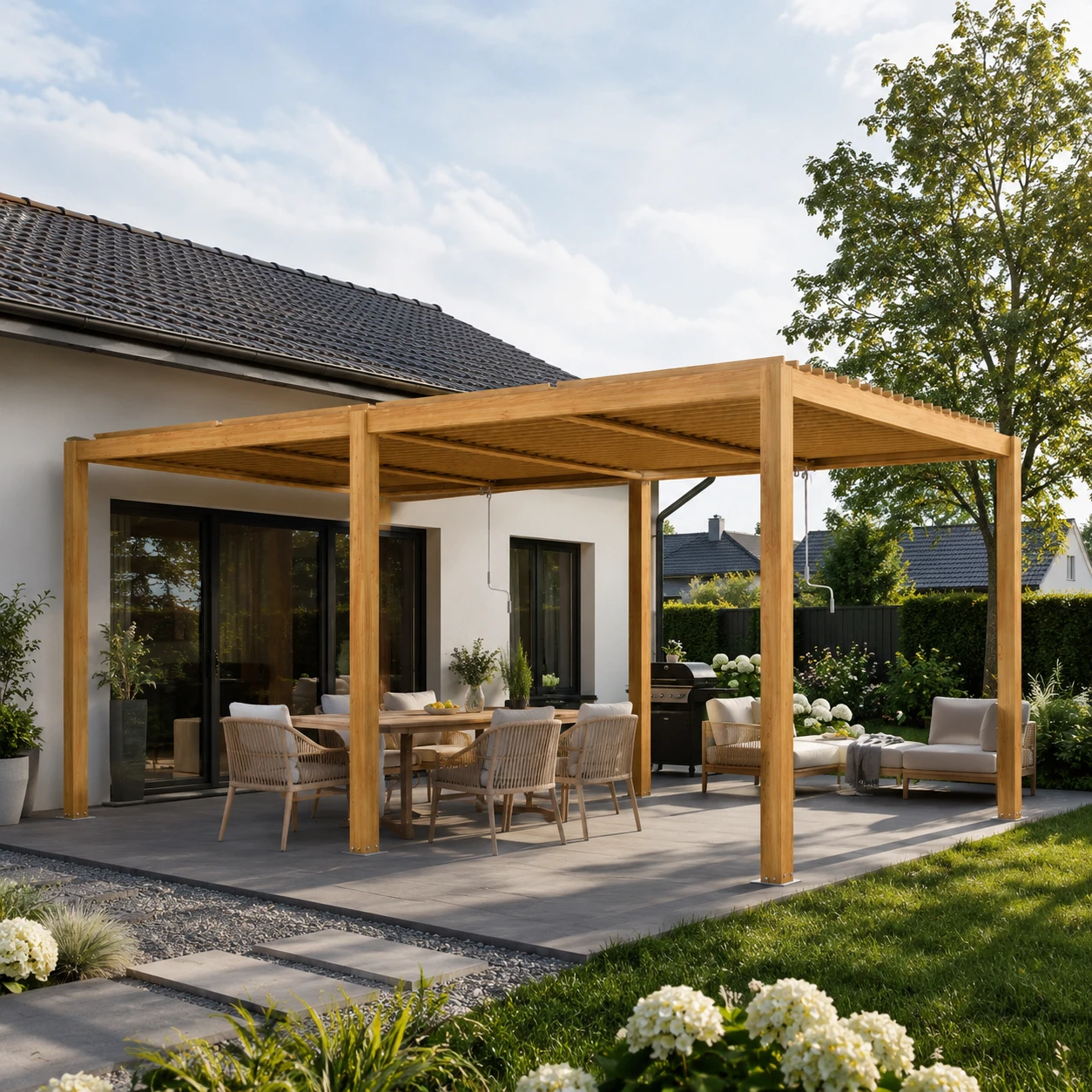 Pergola ogrodowa z aluminium