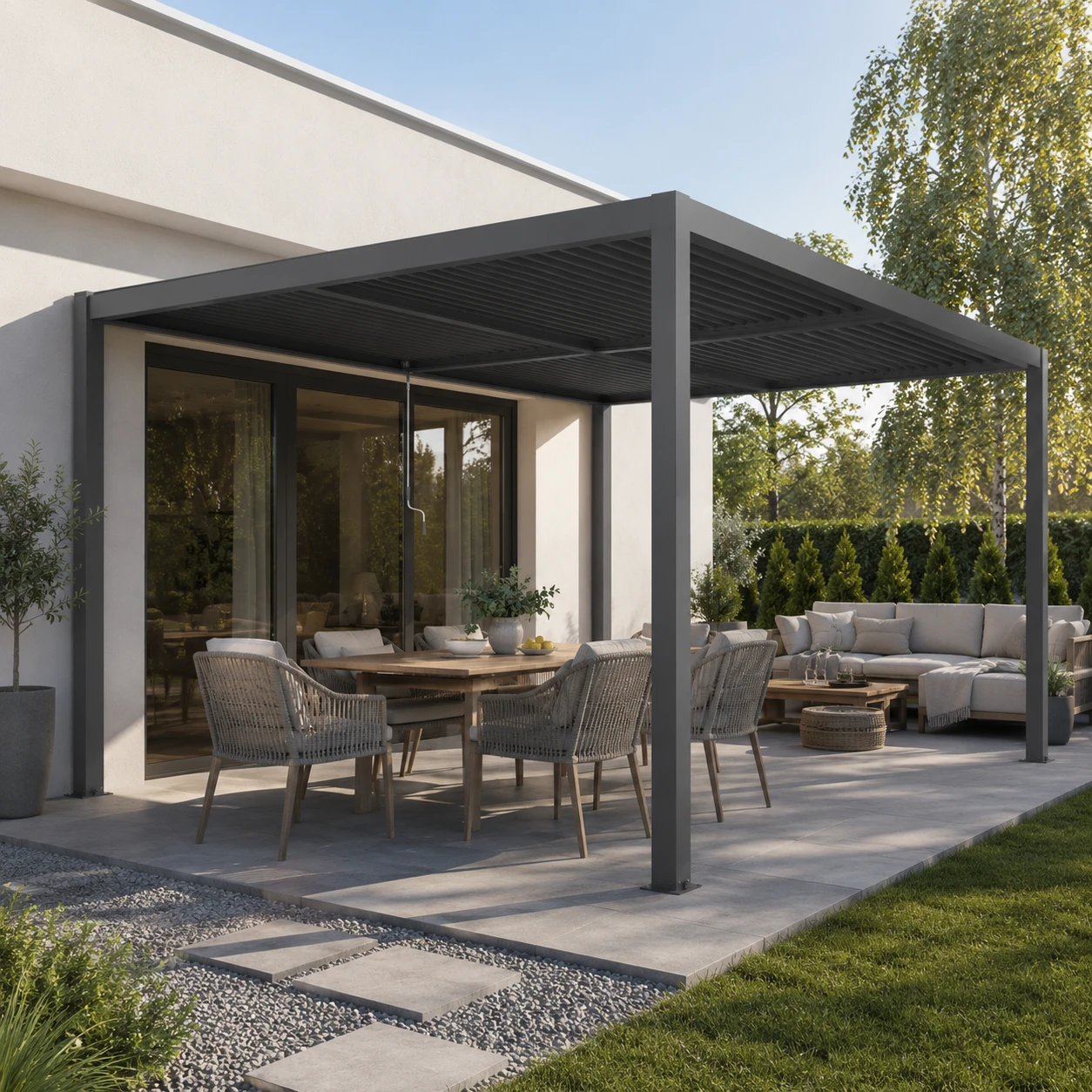 Pergola ogrodowa z aluminium