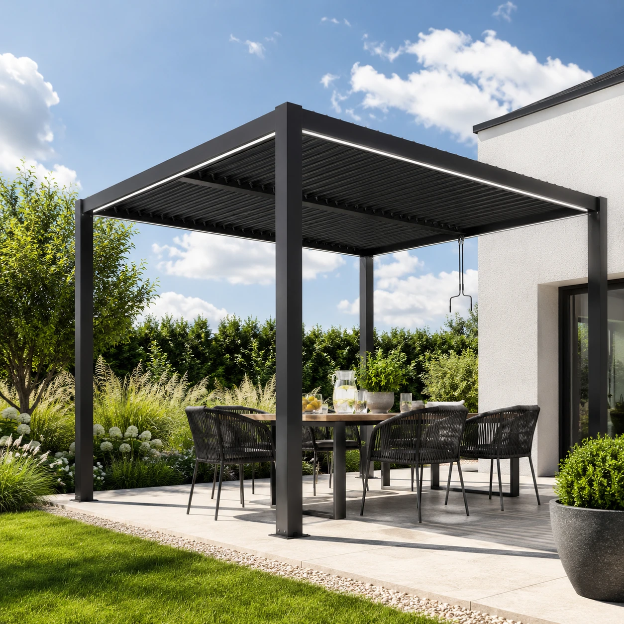 Pergola ogrodowa z aluminium