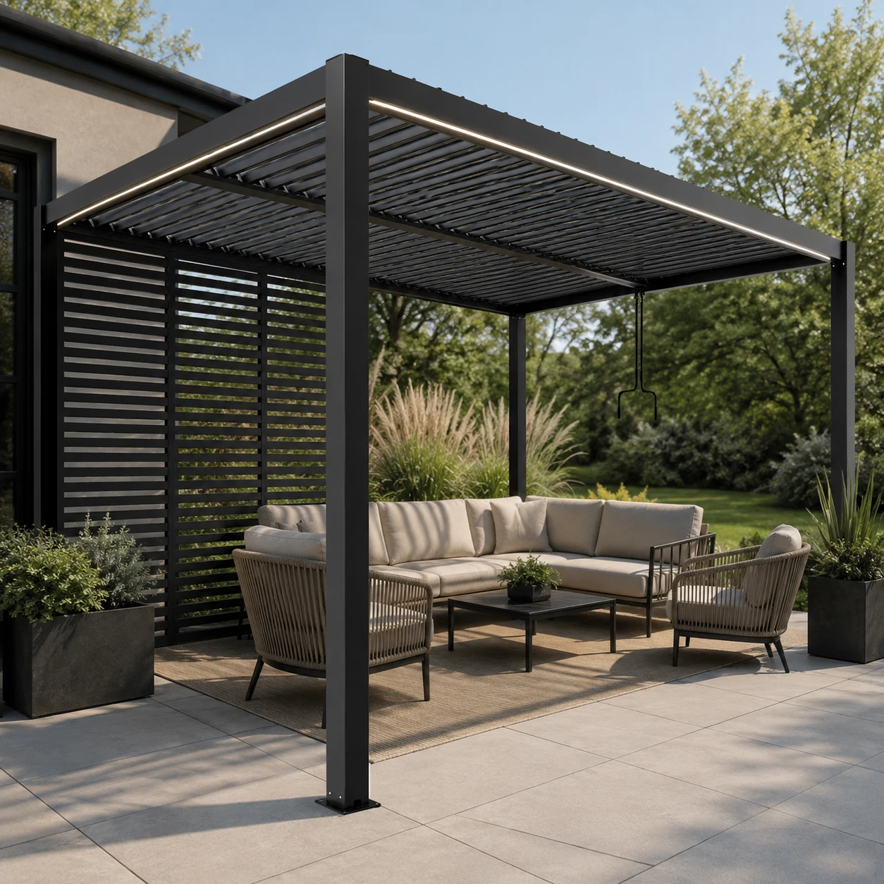Pergola ogrodowa z aluminium