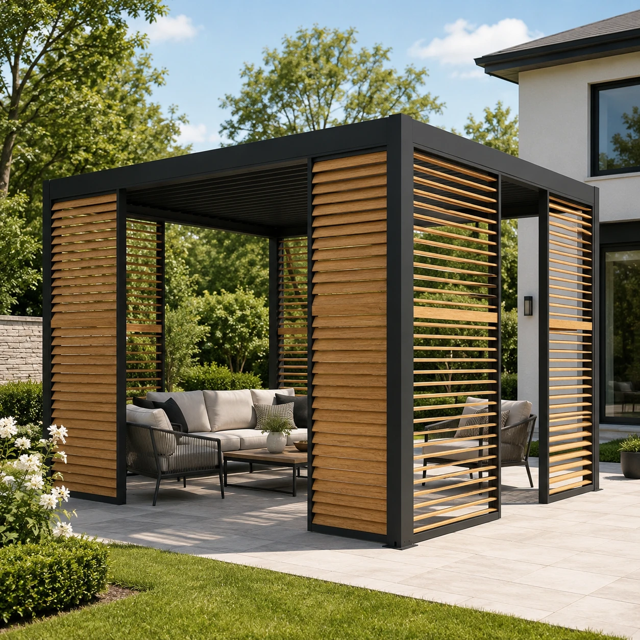 Pergola ogrodowa z aluminium